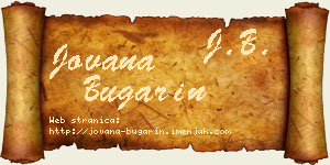Jovana Bugarin vizit kartica